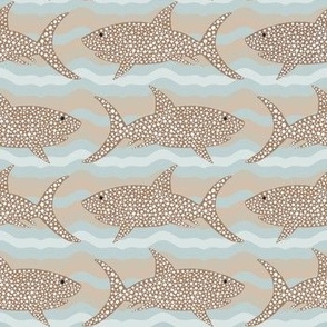 Shark Dots Waves Neutral Small Scale