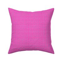 Textured Springham Gingham, Hot Pink 
