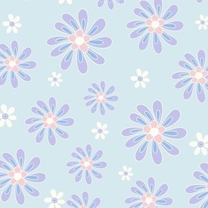 Disco Daisy blue purple by Jac Slade