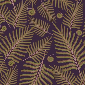 Fern on Plum