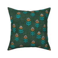 Tribal Proteas (dark green) large 