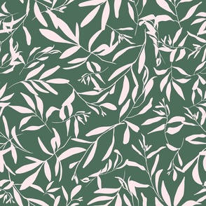 Elegant Leaves-Chic Emerald Botanicals
