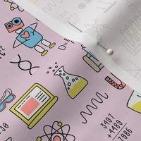 STEM  in Pink - Science Technology Engineering Math mini