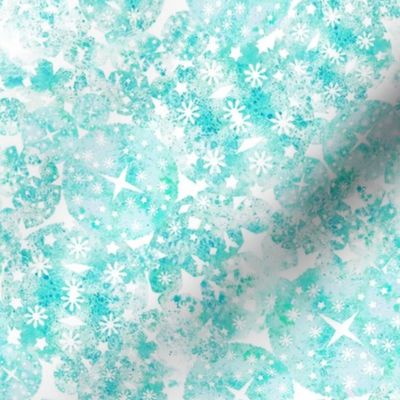 ICE CRYSTALS - Mint/Aqua/Fresh Snow - 8 inch