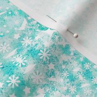 ICE CRYSTALS - Mint/Aqua/Fresh Snow - 8 inch