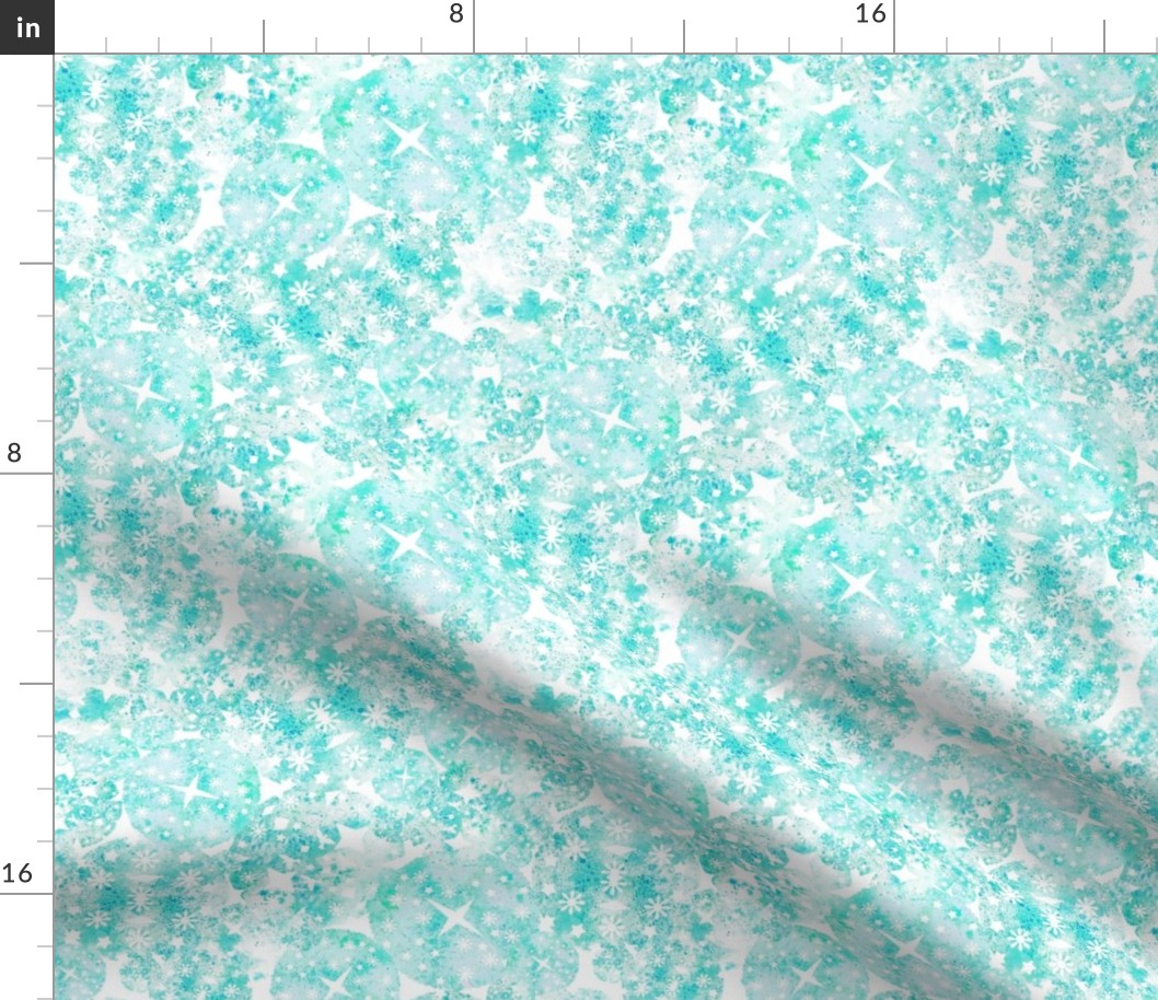 ICE CRYSTALS - Mint/Aqua/Fresh Snow - 8 inch