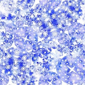 ICE CRYSTALS - Deep Magical Blue - 8 inch