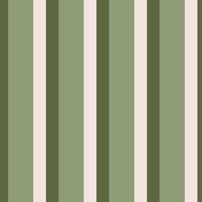 348 - Jumbo scale Sage Green classic elegant stripe - 100 Patterns Project: for wallpaper, bed linen, table cloths and kids apparel