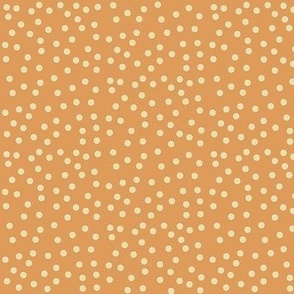 Twinkling Pale Pumice Dots on Dusty Apricot - Medium Scale