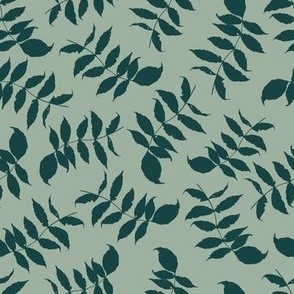 branches and leaves teal