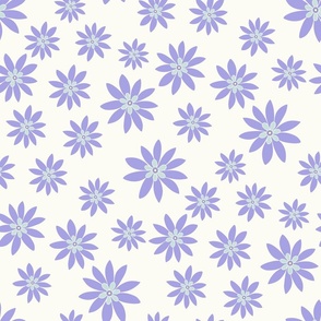 Daisy Garden Lilac Purple by Jac Slade
