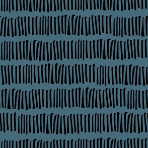 Inky Lines on stone blue