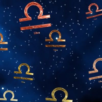 Ditsy Libra Zodiac Signs