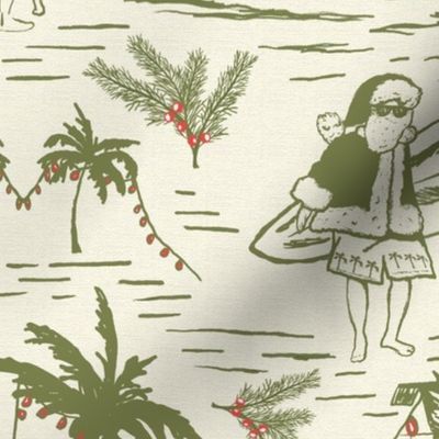 California Christmas Toile