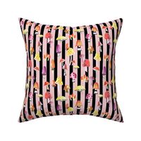 Halloween Stripe Candy Pink Fashion TOADSTOOLS - 8 inch