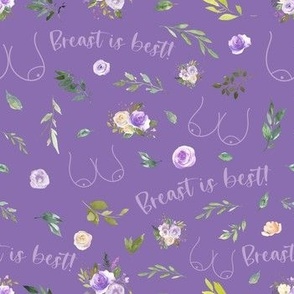 lilac floral breat is best purple