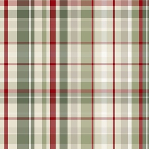 Christmas Plaid / JUMBO / 24x24