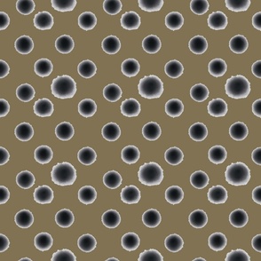 Butterfly Dots on taupe (medium scale)