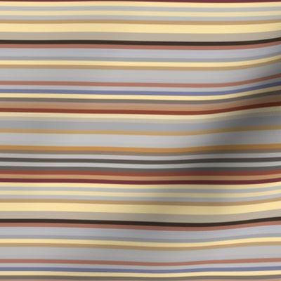 Yellow Gray Brown Horizontal Stripes
