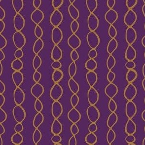 Purple and Gold twisted stripes - Aris's Garden