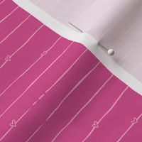 Pink drawn lines stripes - lined paper - Aris's Garden