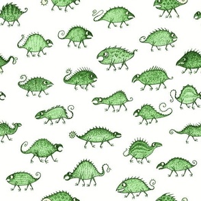 Monster pattern 3 (green/white)