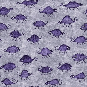 Monster pattern 3 (purple/grey)