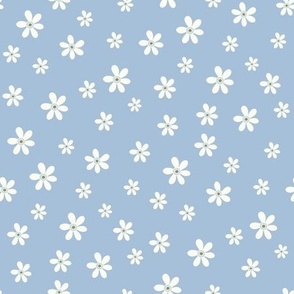 Ditsy Daisy Sky blue by Jac Slade