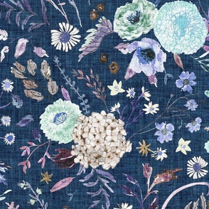 Sonetto Floral (indigo) JUMBO