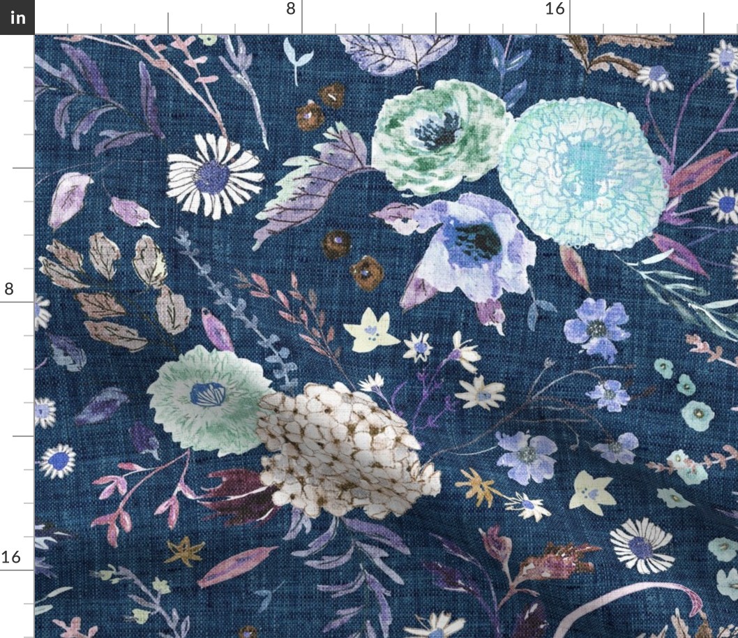 Sonetto Floral (indigo) JUMBO