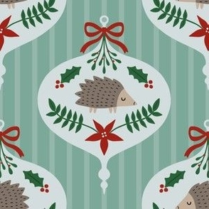 Holiday Hedgehog Ornaments