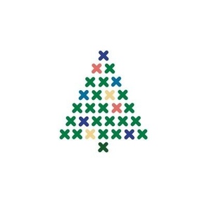 Hoopart cross stitch christmastree