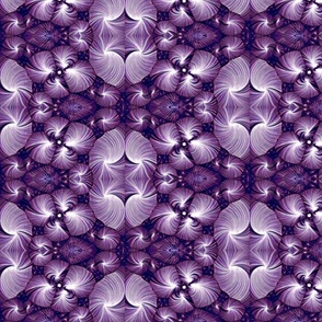 coquillages en fleurs violet
