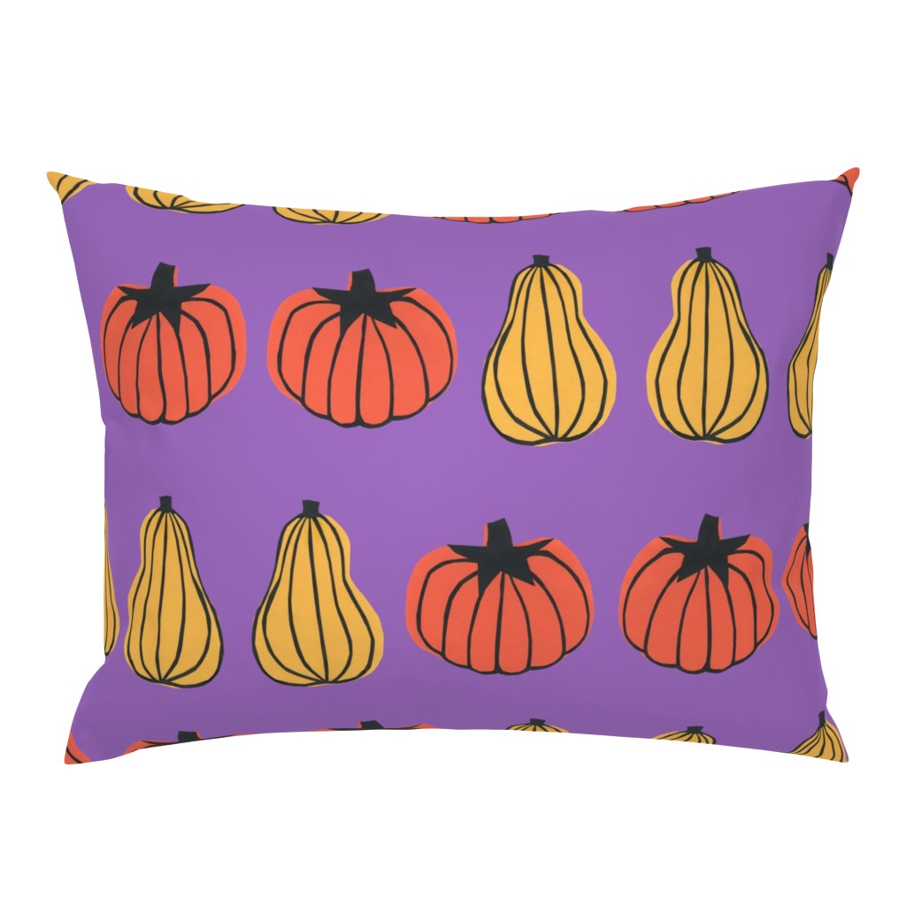 Pumpkin Stripes Purple
