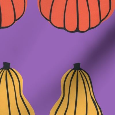 Pumpkin Stripes Purple