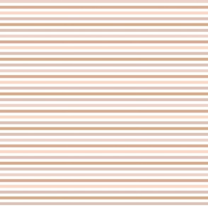 Small Stripes in Muted Peach and Orange