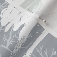 Friends & Family Holiday Toile | Gray Green Gold White