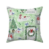 Whirlwind Of Christmas Decor Toile