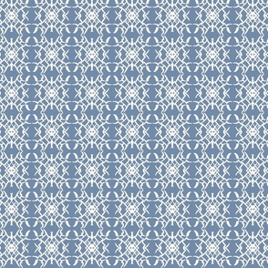 Byzantine - White on Slate Blue