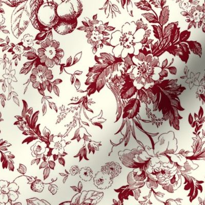 Toile de Jouy Garnet 