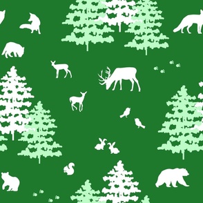 Christmas Green Forest