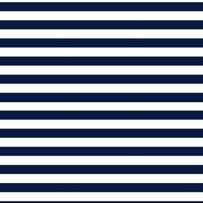 (S) Stripes 1:1.0 Midnight Blue on White Size S