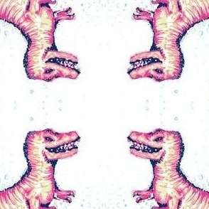 T-Rex Trellis - Blue and pink