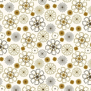 Symmetrical Flowers Pattern_Colorway#3