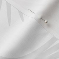 Art Deco Swans - Whispered Gray on White 12"