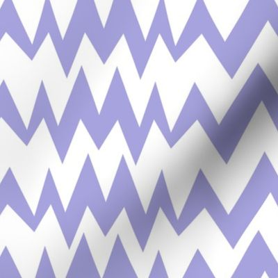 Crooked Chevron Lilac #A6A3DE