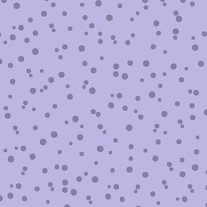 A Lotta Dots -Purple on Pastel Purple