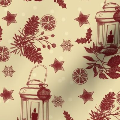 Holiday-toile-red