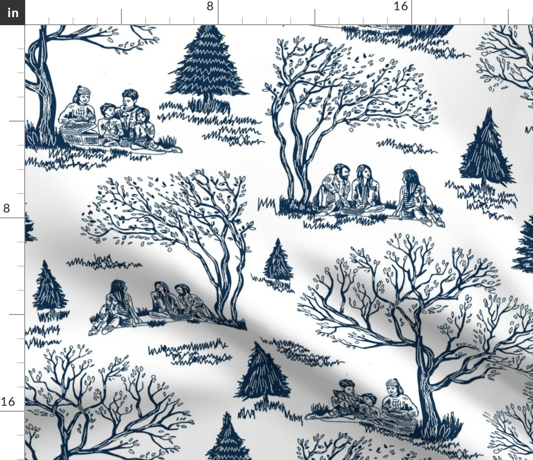 Toile Pattern - Autumn Picnic