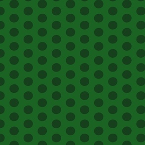 Christmas Polka Forest Green